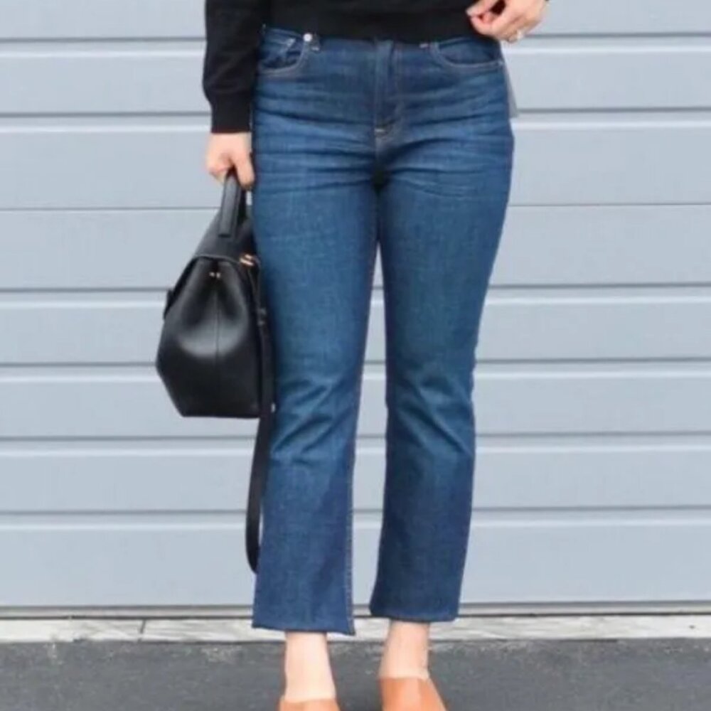 Everlane Kick Crop Flare Jeans size 27